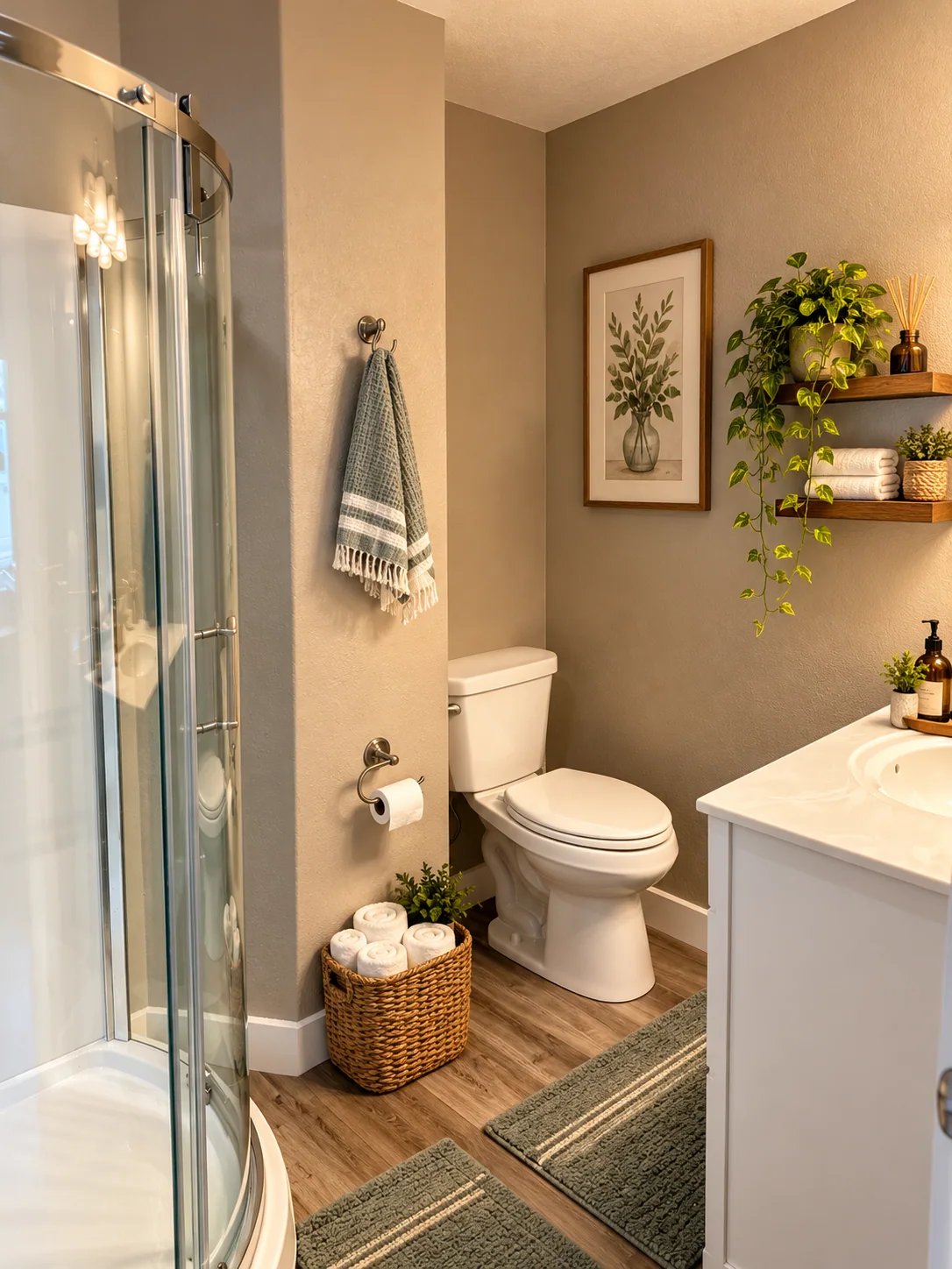 Bathroom styling concept for Hayden’s Hideout